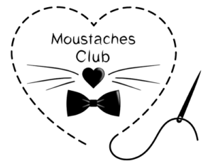 Logo clear Moustaches Club Créations chat